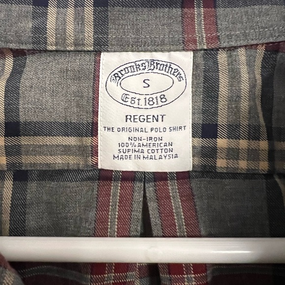 Brooks Brothers, plaid, long sleeve button up size small - Picture 2 of 3